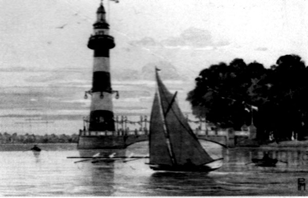 Dutzendteich Leuchtturm 1906